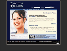 Tablet Screenshot of executiveopinion.com